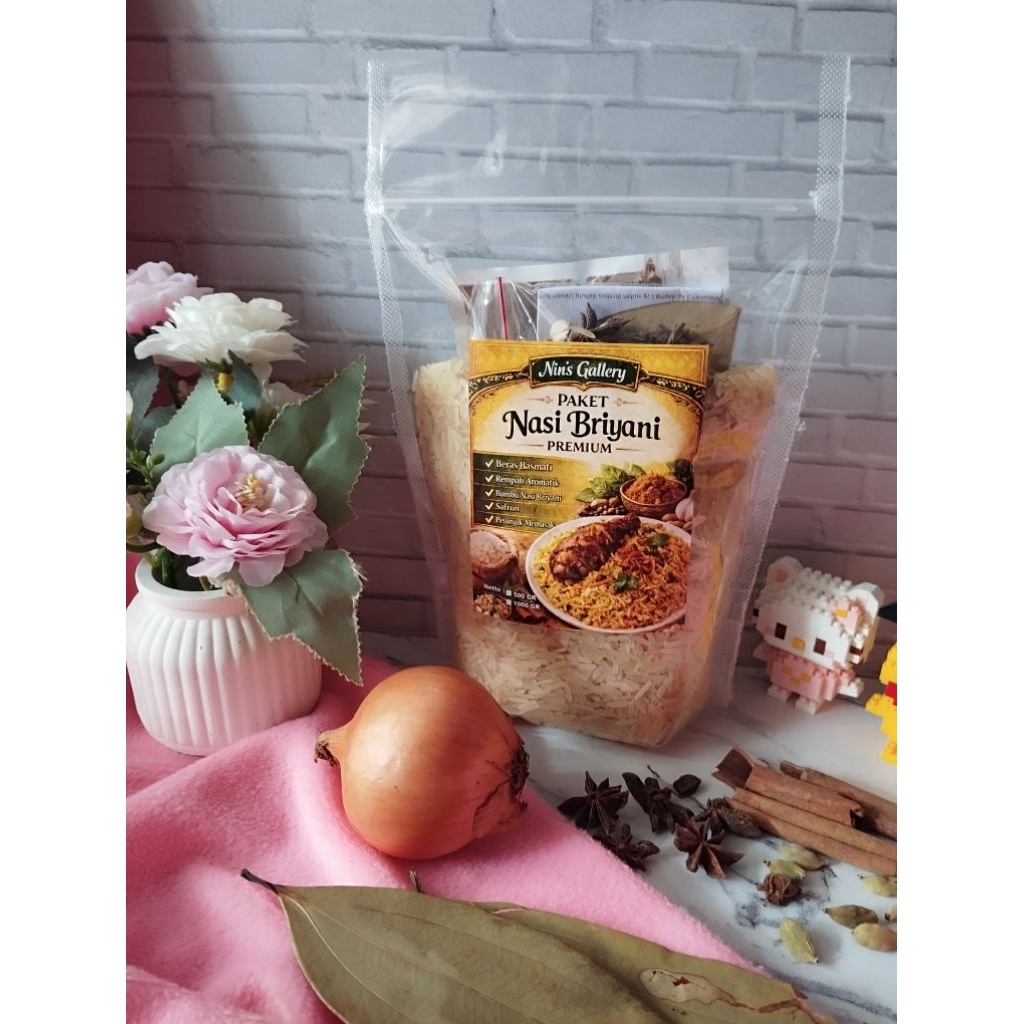 Nasi Briyani, Paket Beras basmati dg bumbu briyani 500 gr