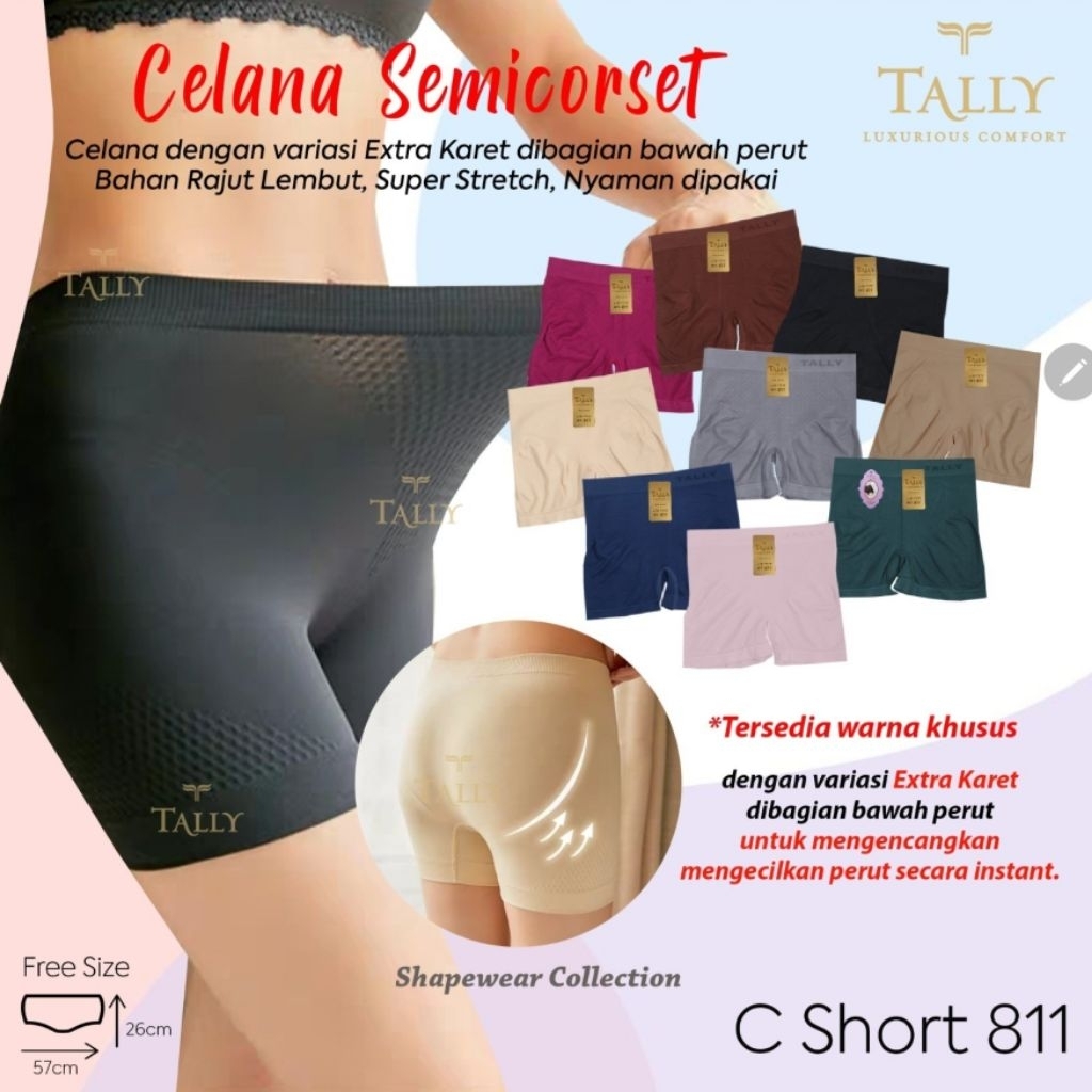 Celana dalam wanita semi korset Tally 911