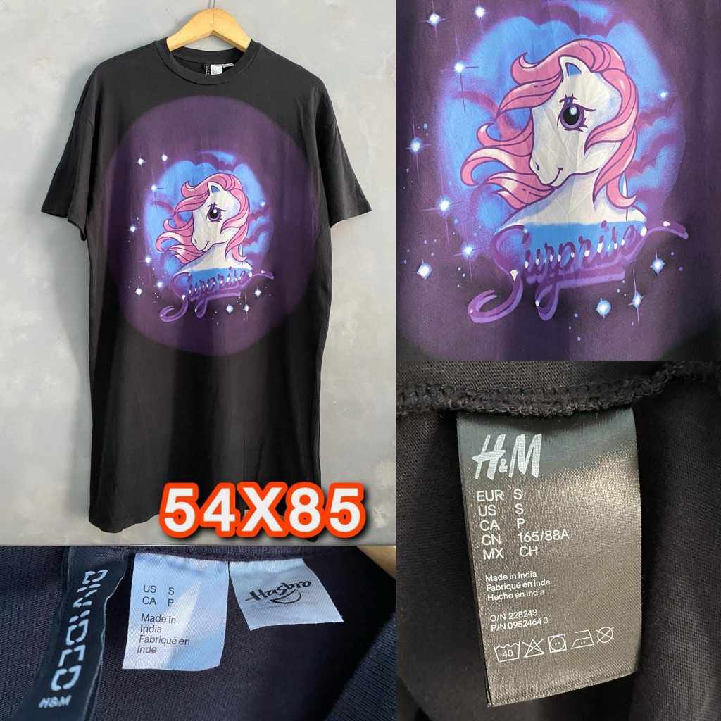 Kaos H&M x My Little Pony "Surprise" Black Vintage Look - Original Second