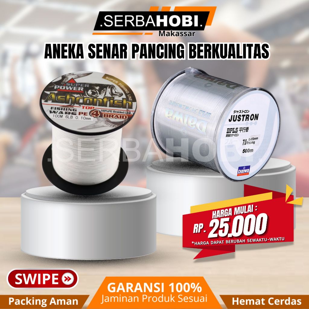 Senar pancing nilon Dengan Berbagai ukuran / Senar Pancing Nylon / Senar pancing