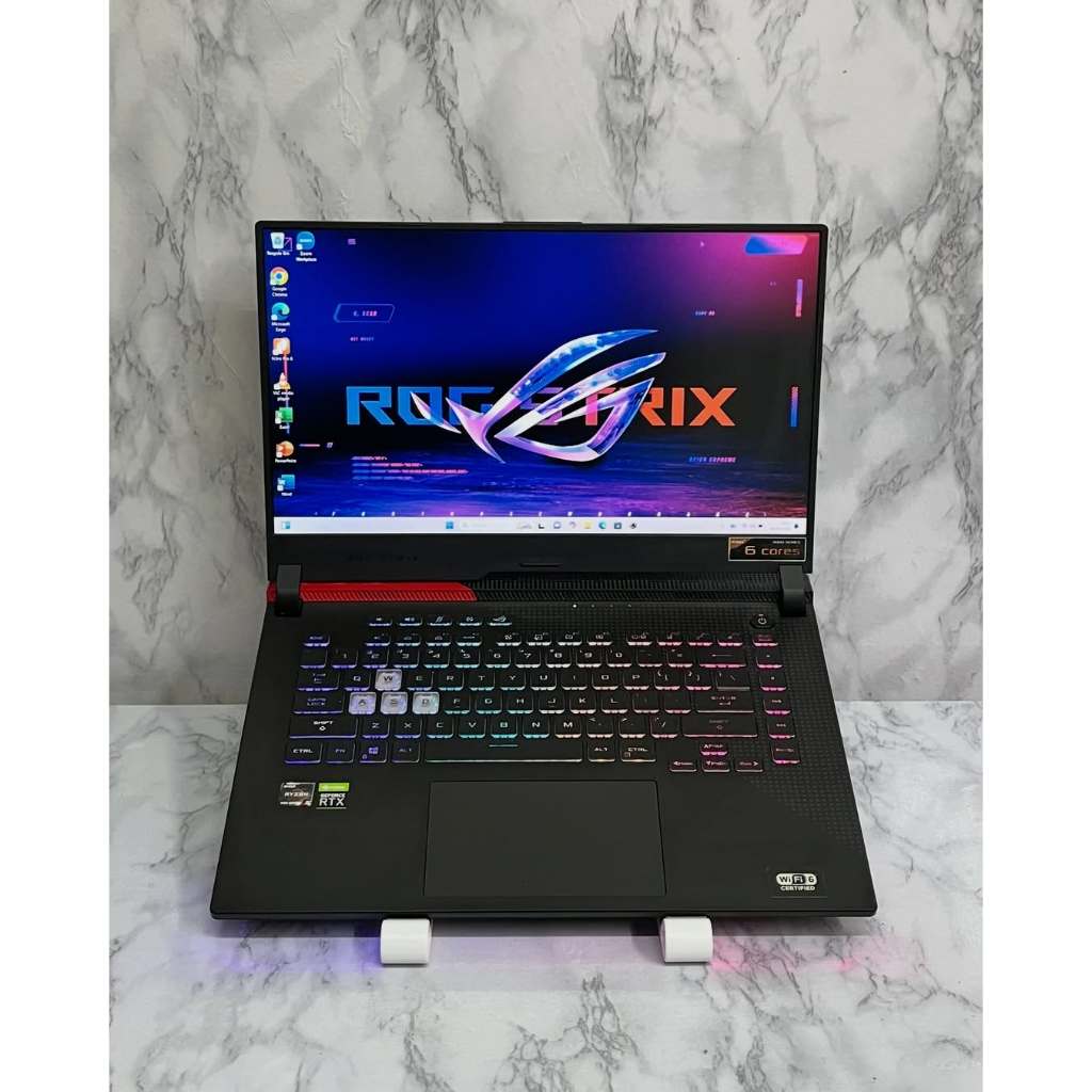 ASUS ROG STRIX G513QC Ryzen 5 5600H RAM 16GB SSD 512GB NVIDIA RTX3050 4GB Layar 15,6 IPS-LEVEL FHD 1