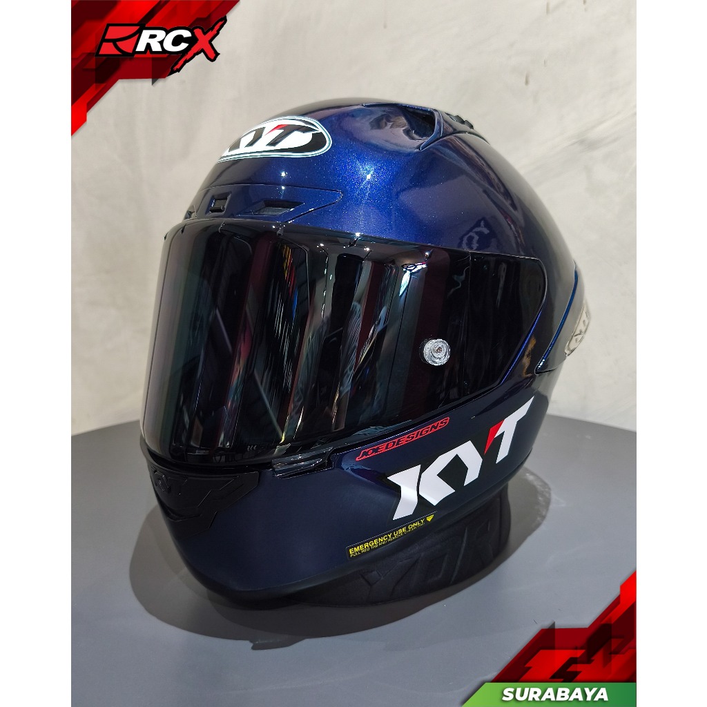 HELM KYT NX RACE CUSTOM PAINT BLUE SIZE XL SECOND ORIGINAL