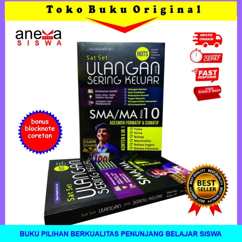 Soal Ulangan yang Sering Keluar SMA / MA Kelas 10 || Soal- soal : FISIKA, KIMIA, BIOLOGI, MATEMATIKA