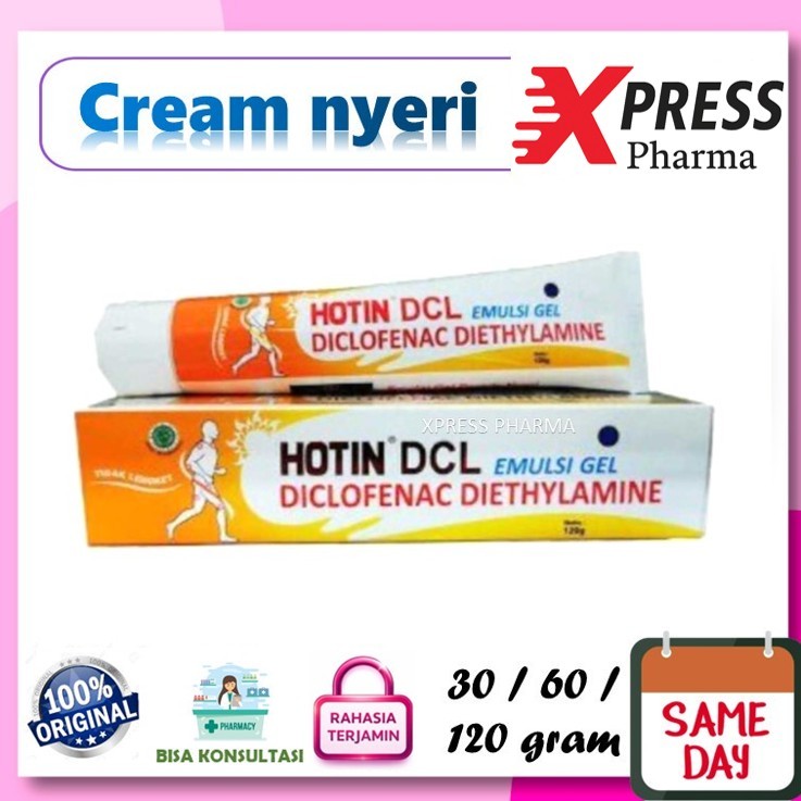XPRESS ! Hot in DCL 30 / 60 gr Cream Salep Hotin Diklofenak Diclofenak DiklofenacTube