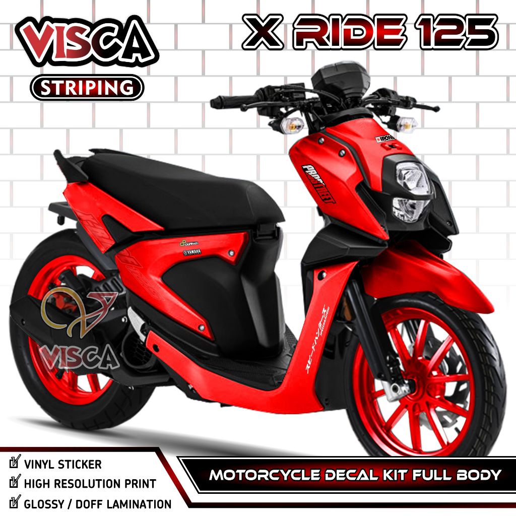 (PROMO SPECIAL) Decal X Ride 125 - Stiker X Ride 125 - Dekal X Ride 125 Full Body - Striping X Ride 