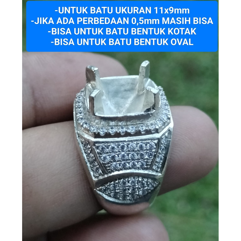 Ring alpaka super asli microsetting