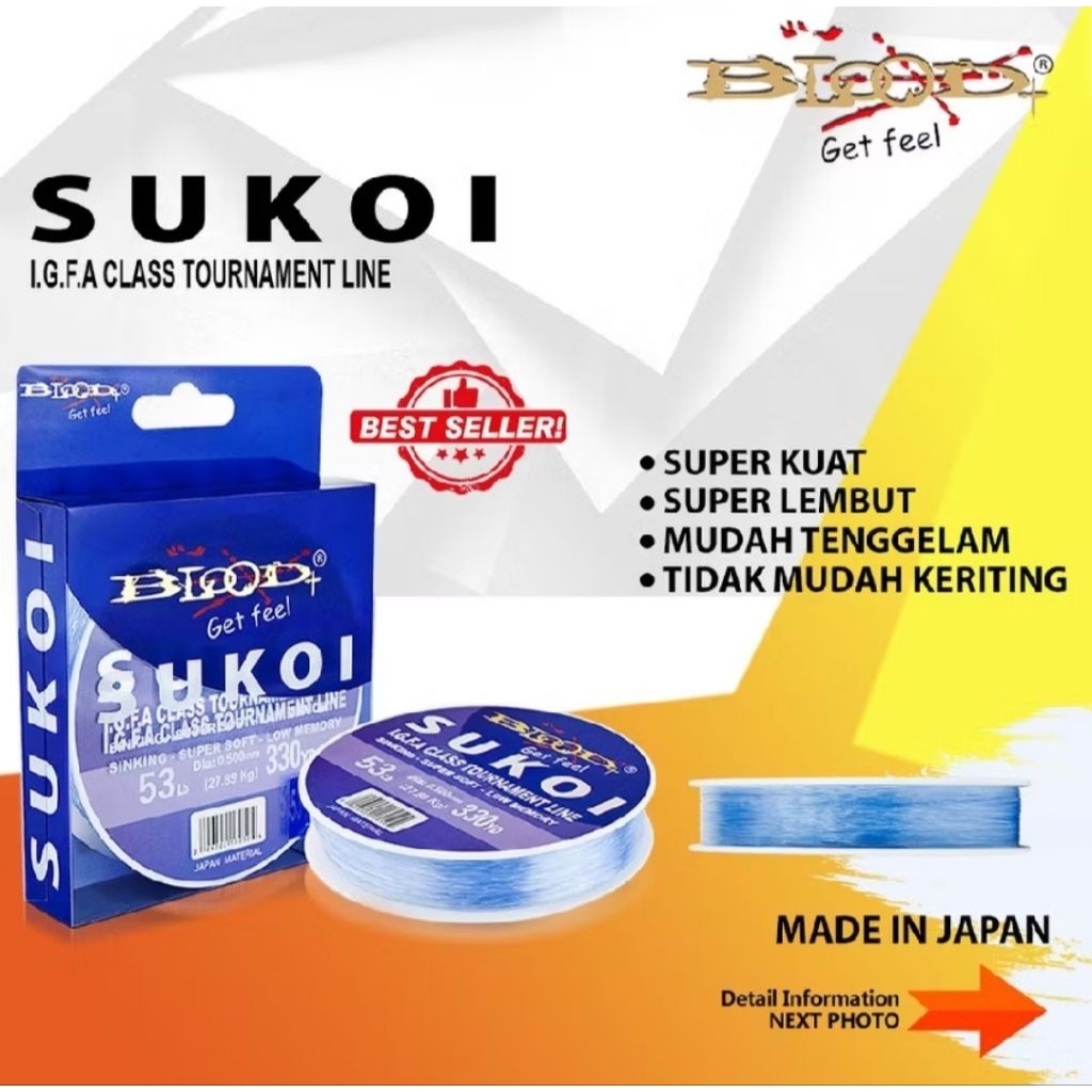 Senar Pancing Blood Sukoi IGFA Tournament Class