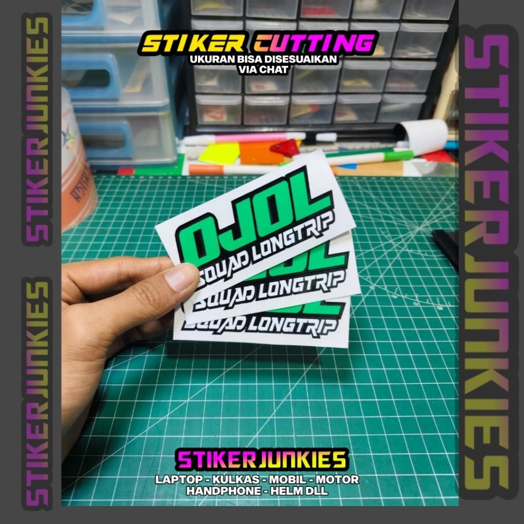 STIKER OJOL SQUAD LONGTRIP STICKER CUTTING OJOL