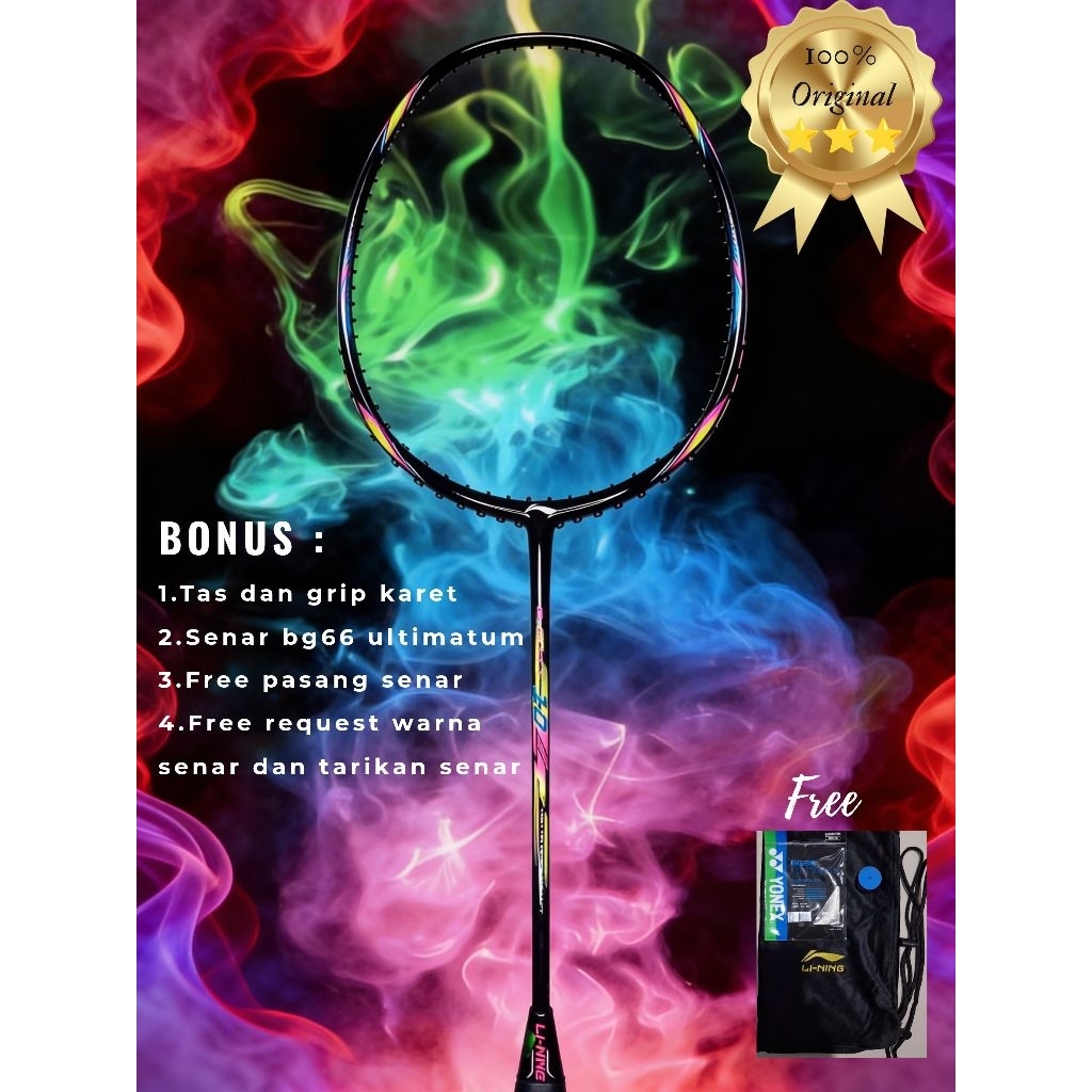 Raket badminton li-ning g-force 10 original