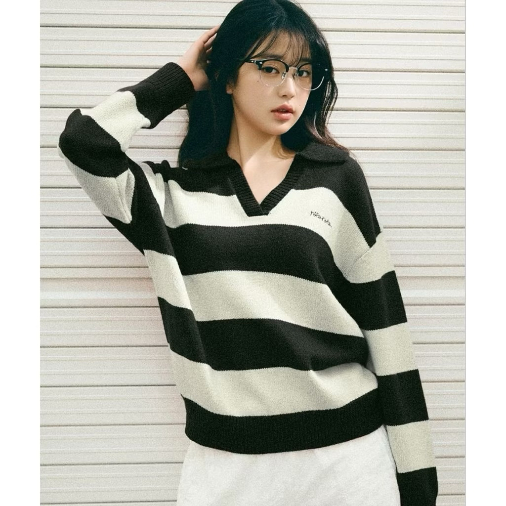 Rola-Rola Wool blended Collar Stripe Knit