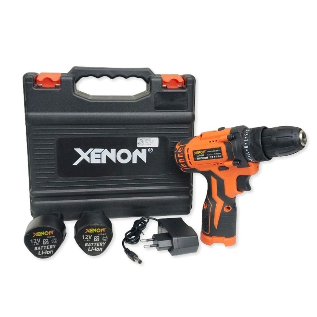 Mesin Bor Cordless Charger XENON 12V CDD500