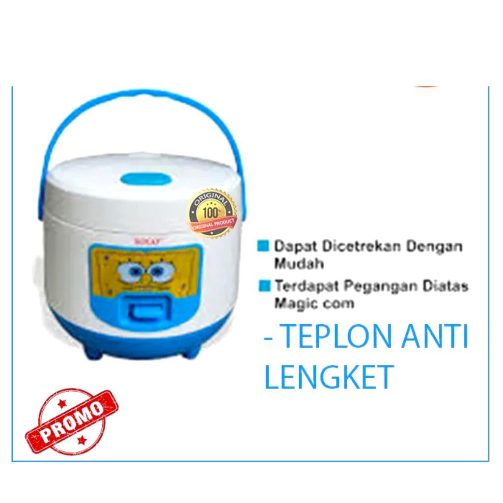 MAGIC COM SOGO KAPASITAS 1 LITER RICE COOKER KARAKTER