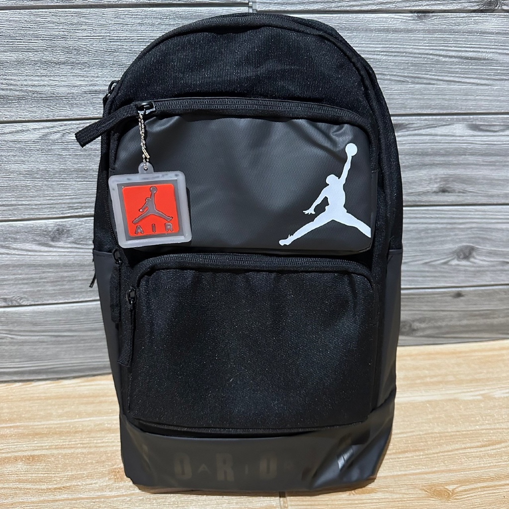 TAS RANSEL JORDAN ESSENTIAL ORIGINAL FULL BLACK BACKPACK / RANSEL PRIA WANITA / WATER PROOF