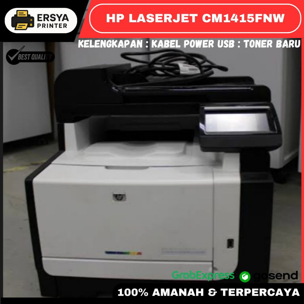 Printer HP Color LaserJet CM1415fnw All in one wifi