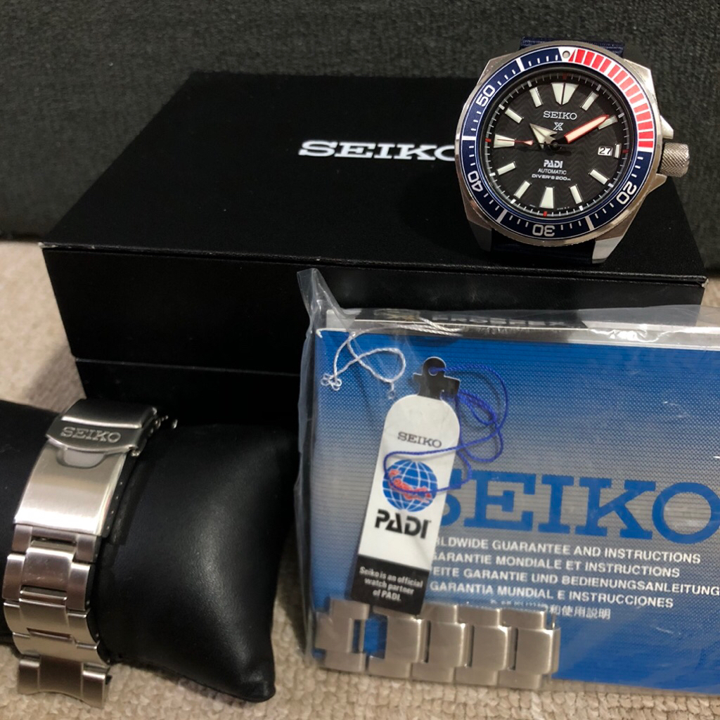 Seiko Samurai SRPB99 PADI Automatic Diver Pepsi Dial Special Edition SRPB99k1 Prospex