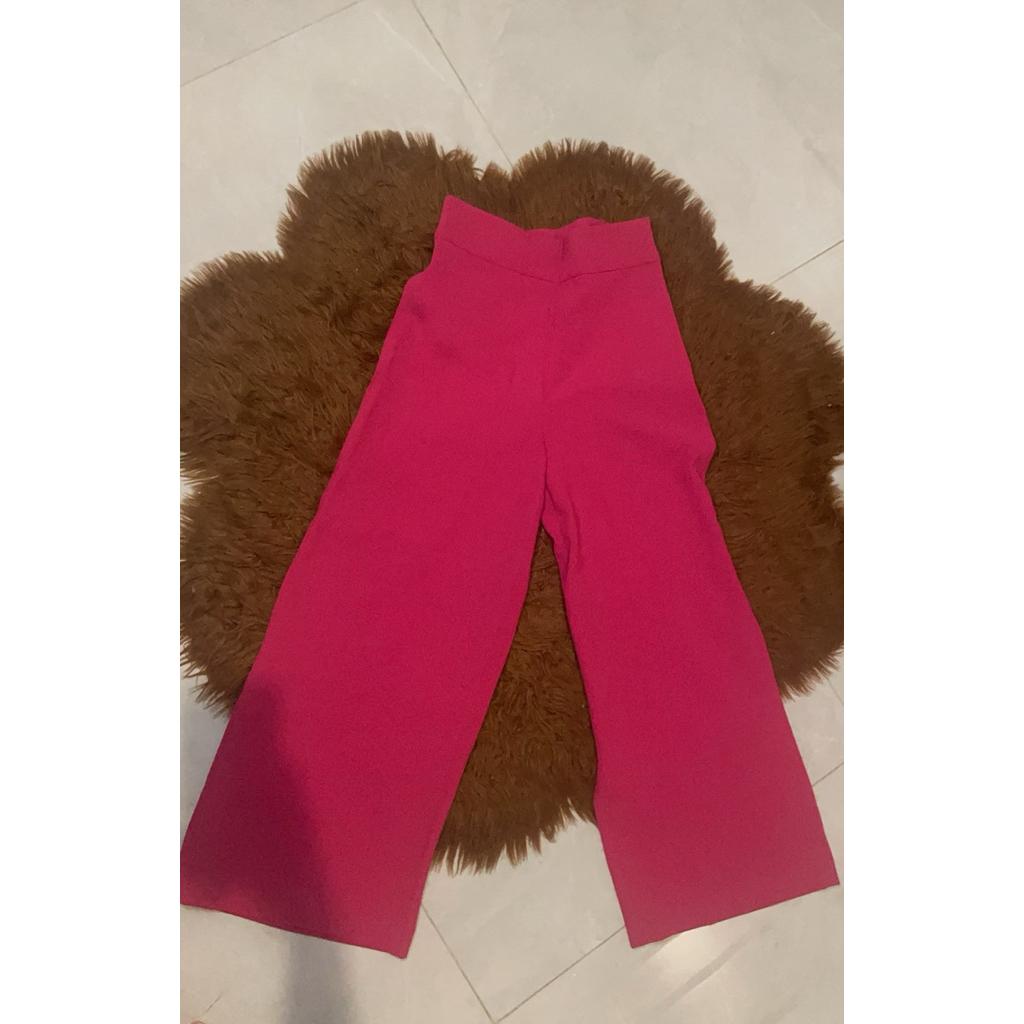 CELANA KULOT ZARA PINK (preloved)