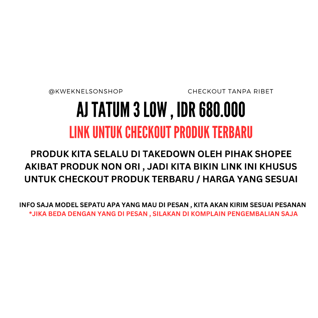 JORDAN TATUM 3 LOW SEPATU BASKET PREMIUM ORIGINAL KOLEKSI