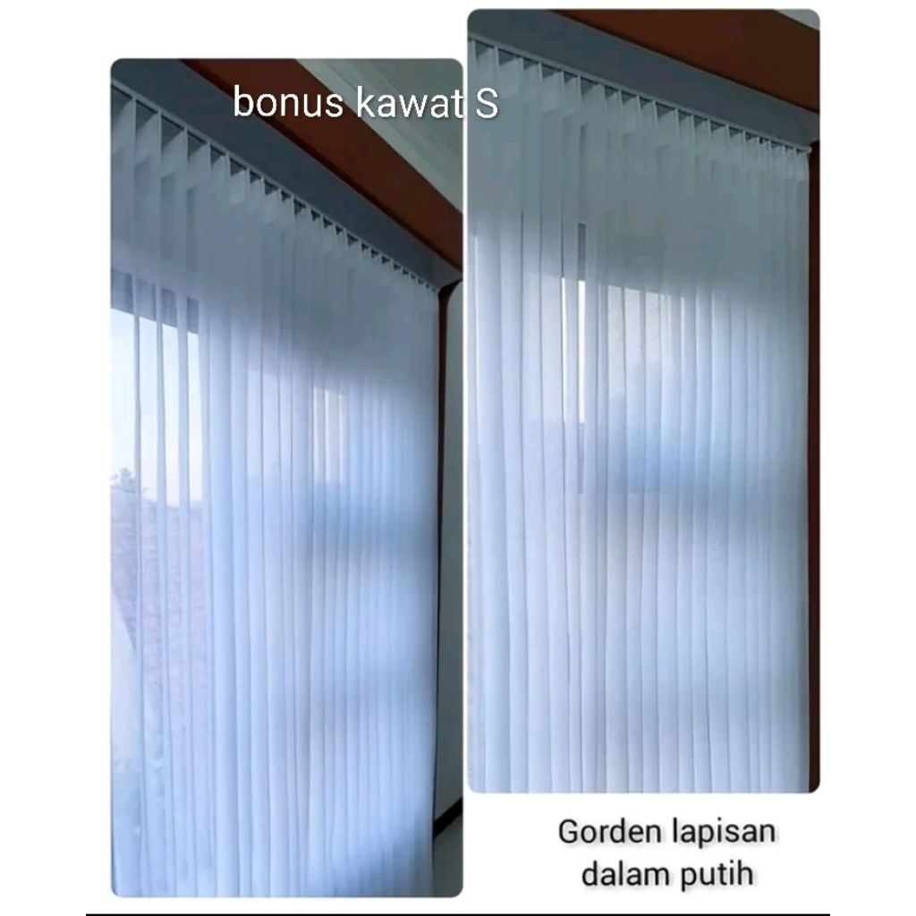 gorden Daleman gorden vitrase bahan poil import model plisket