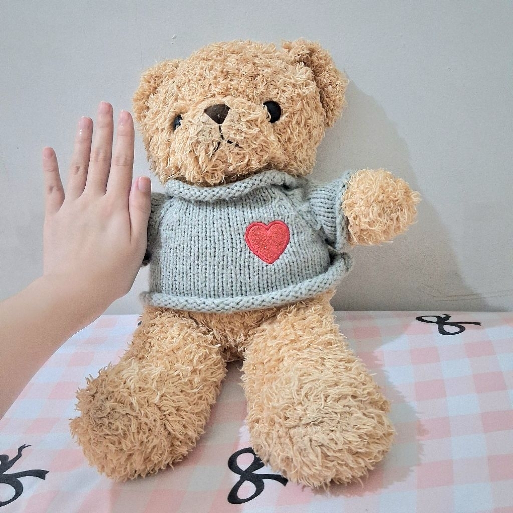 preloved boneka beruang mr diy