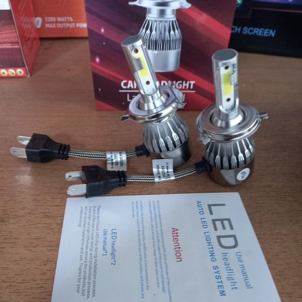 Lampu Led Mobil 12 Volt H4 DHD-H4 6000K