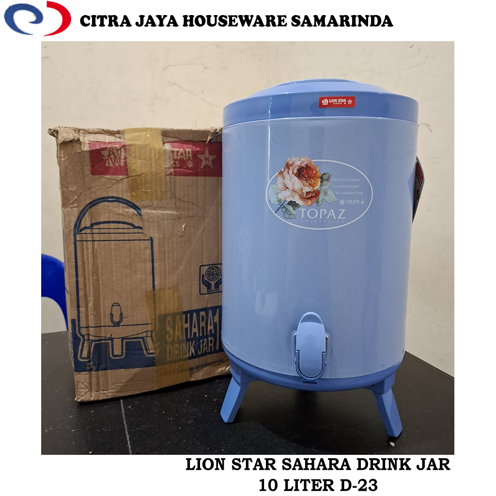 Dispenser Plastik / Drink Jar 10 LITER LION STAR SAHARA D-23 (PER 1 PCS)