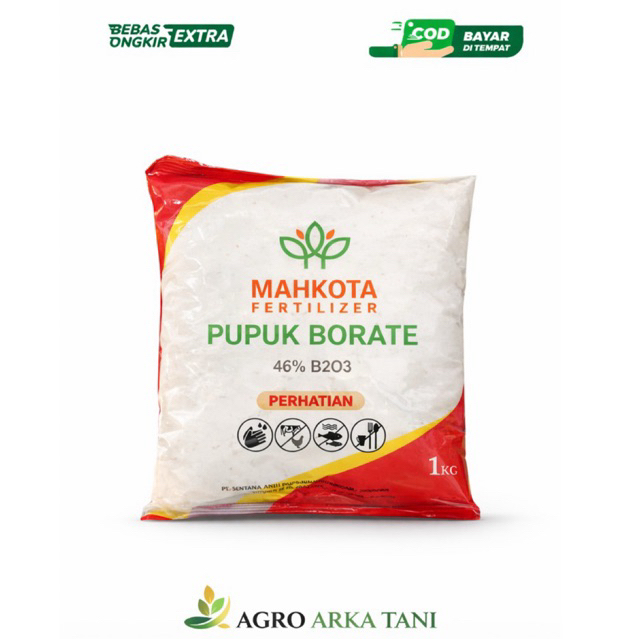 Pupuk Borate Mahkota 1kg  B2O3 46% Original