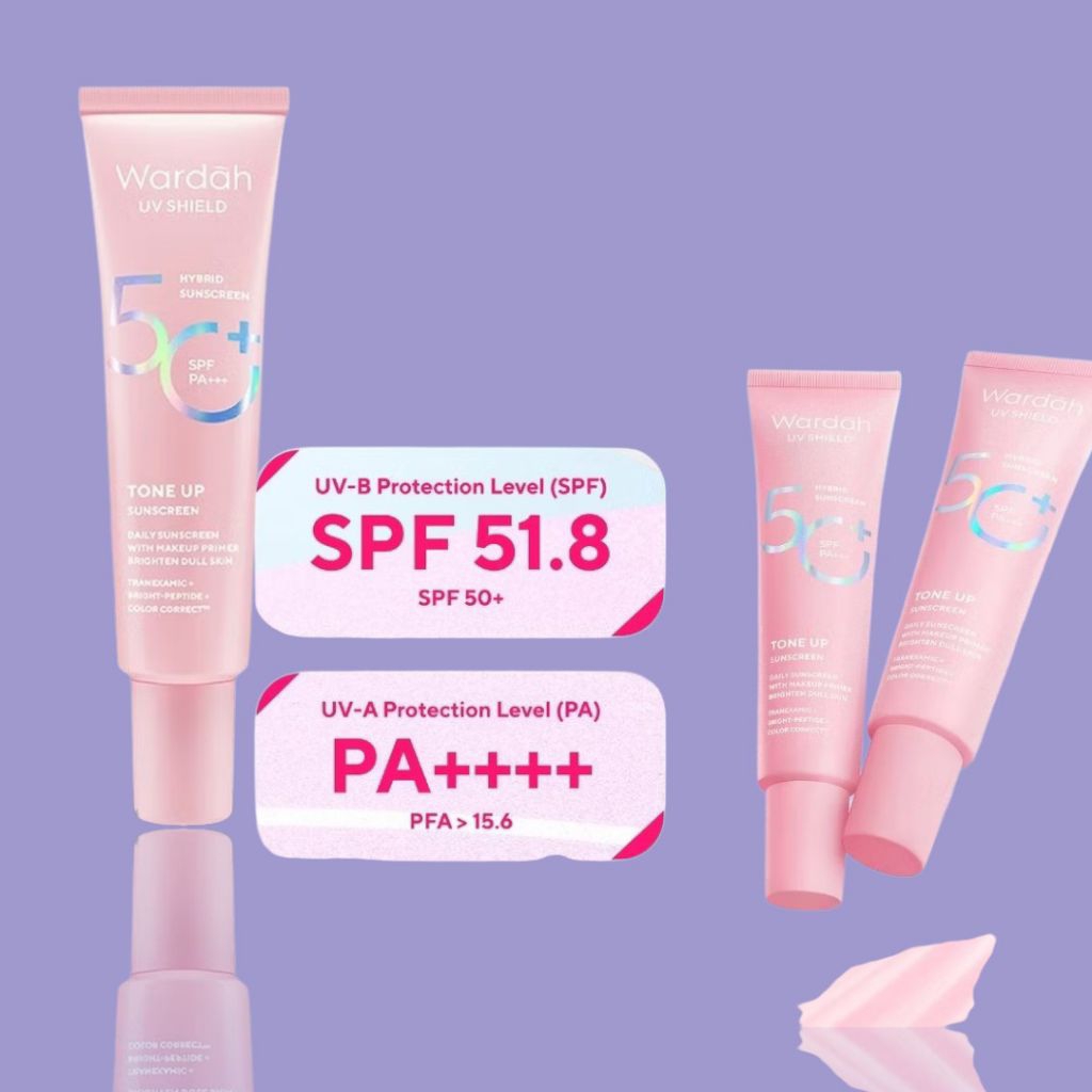 WARDAH Tone Up Suncreen Wajah Cream Perlindungan Kulit Dari Sinar Matahari Muka Halus Putih Glowing