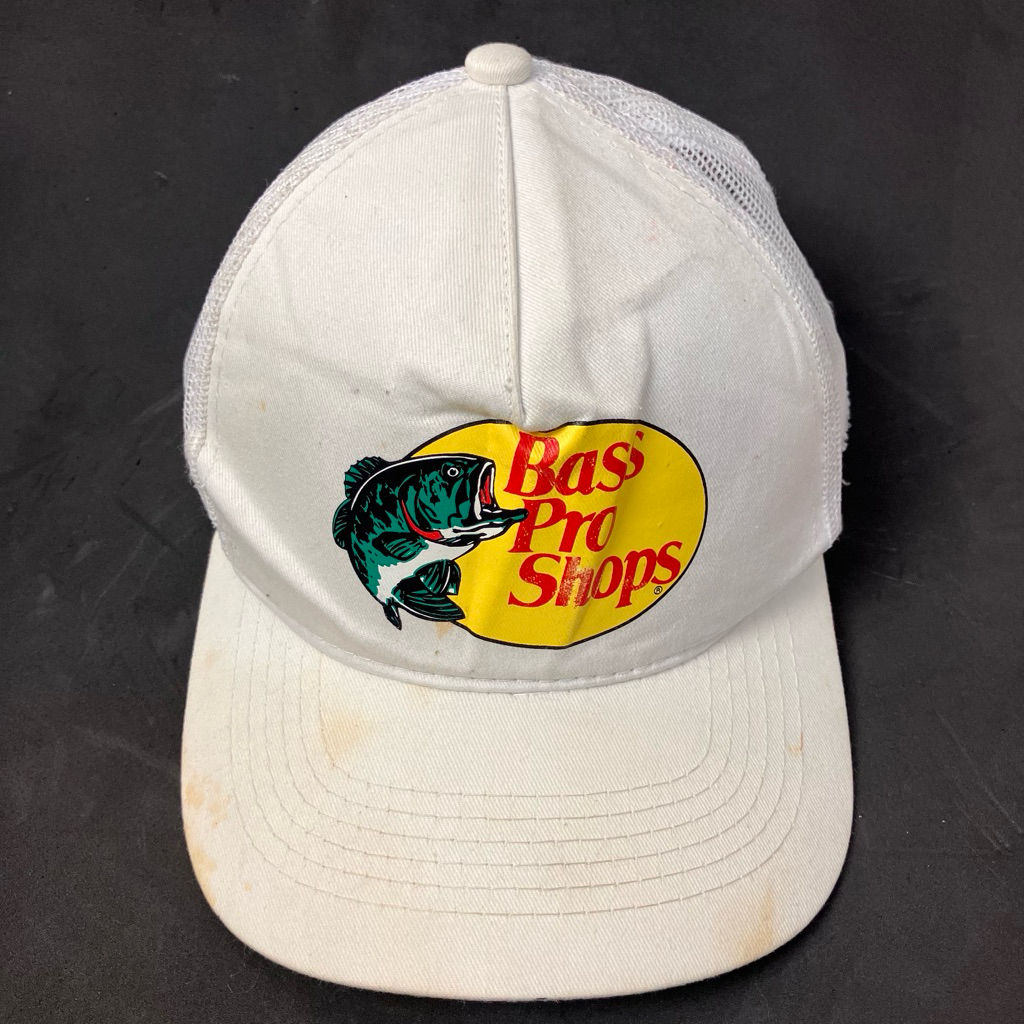 topi second original bassproshop putih