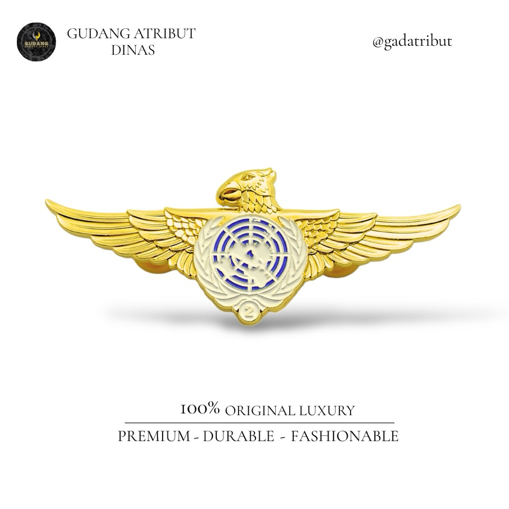 100% LUXURY Brevet Garuda Unifil TNI PBB/Brevet Garuda Unifil TNI PBB/Brevet Luxury/Atribut Dinas/At