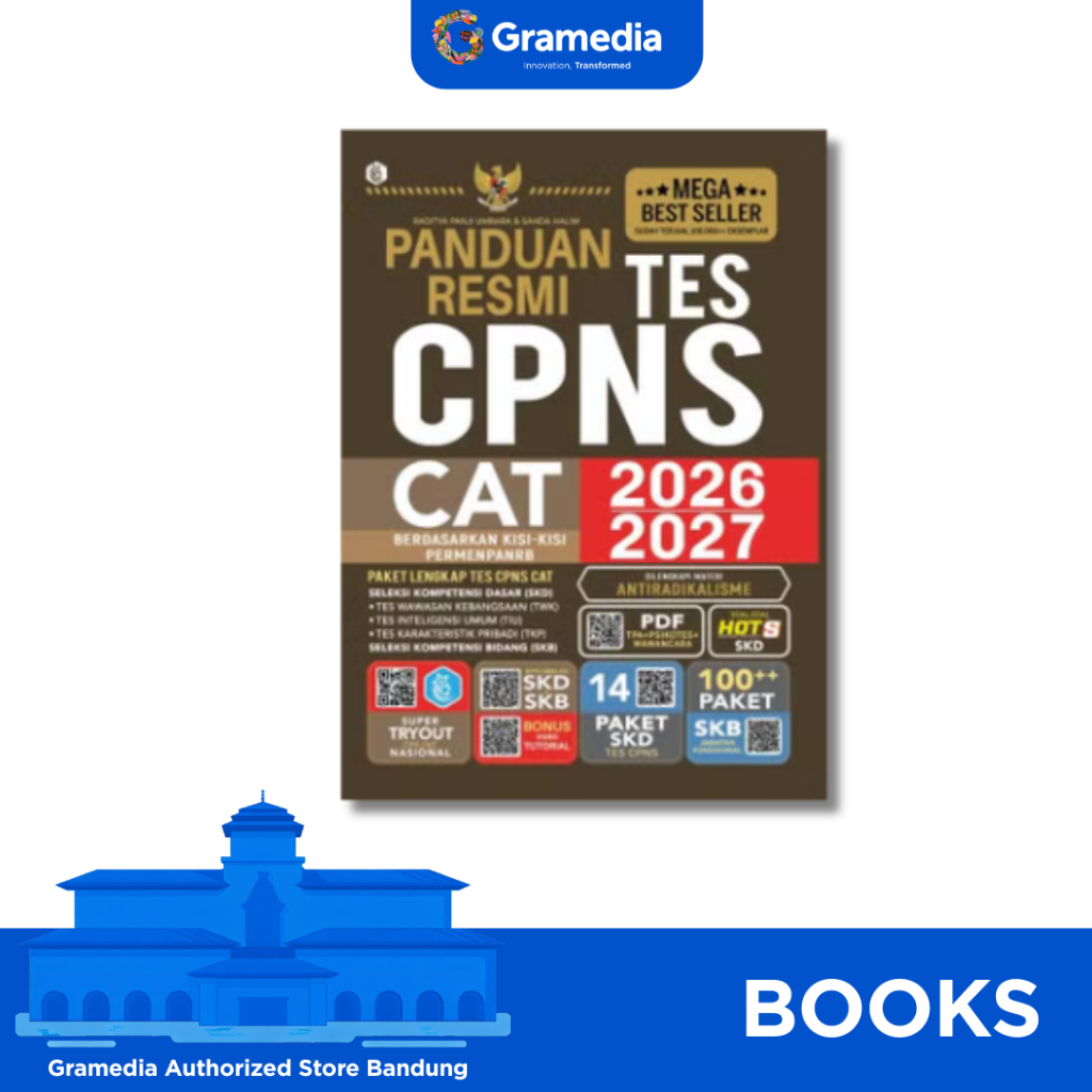 Gramedia Bandung - Panduan Resmi Tes CPNS CAT 2026/2027 - Buku Kita