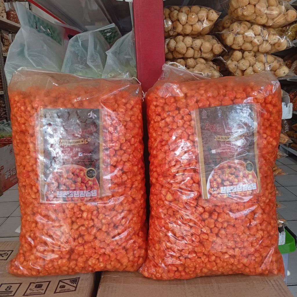 Pilus Jagung Australia Balado dan Jagung bakar 1 Bal 3 Kg CAHAYA TUNGGAL