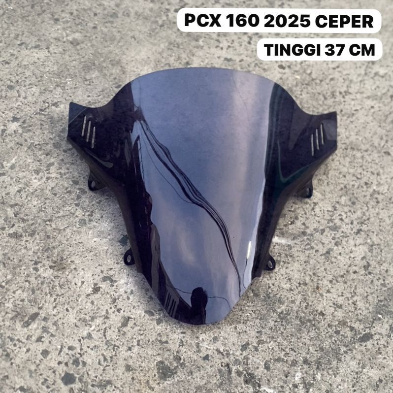 WINDSHIELD PCX160 2020 VISOR PCX 160 2020-2024 MODEL CEPER 37CM TEBAL 3MM LG55