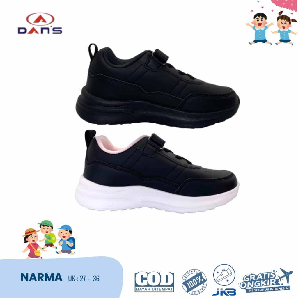 Sepatu Dans Narma Sepatu Sneakers Anak Perempuan 100% Original Dans