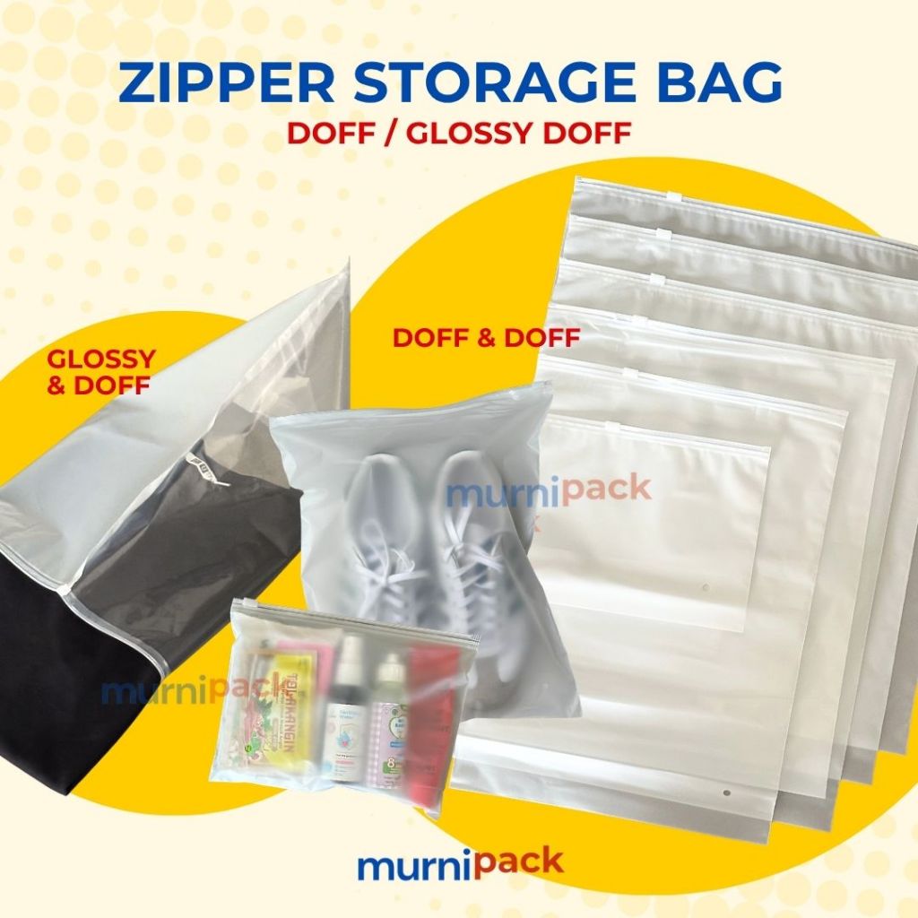 Zipper Storage Bag Doff / Ziplock Pouch Doff / Tas Zipper Serbaguna