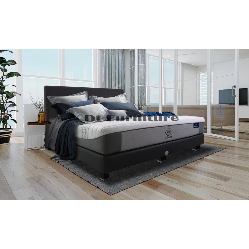 Divan dan Sandaran Serta Denver 180 x 200 Bedframe Saja