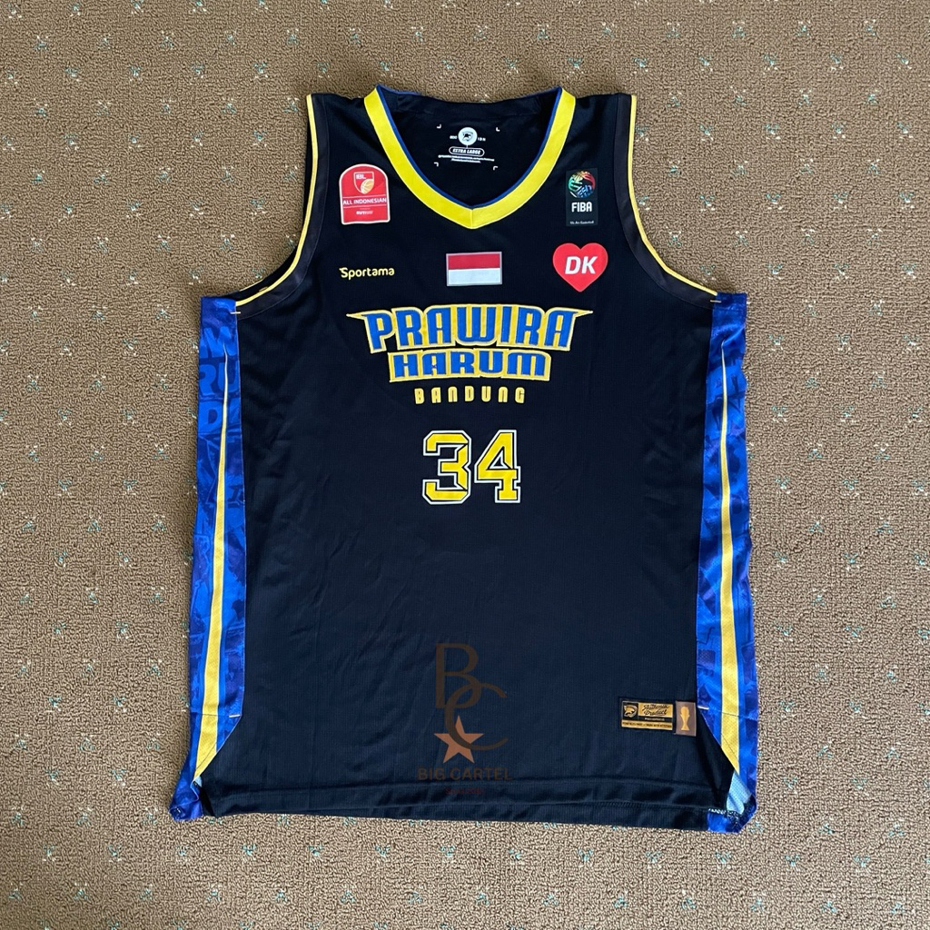 Jersey Basket Match Worn Prawira Harum Bandung Alternate Nameset Pandu Wiguna