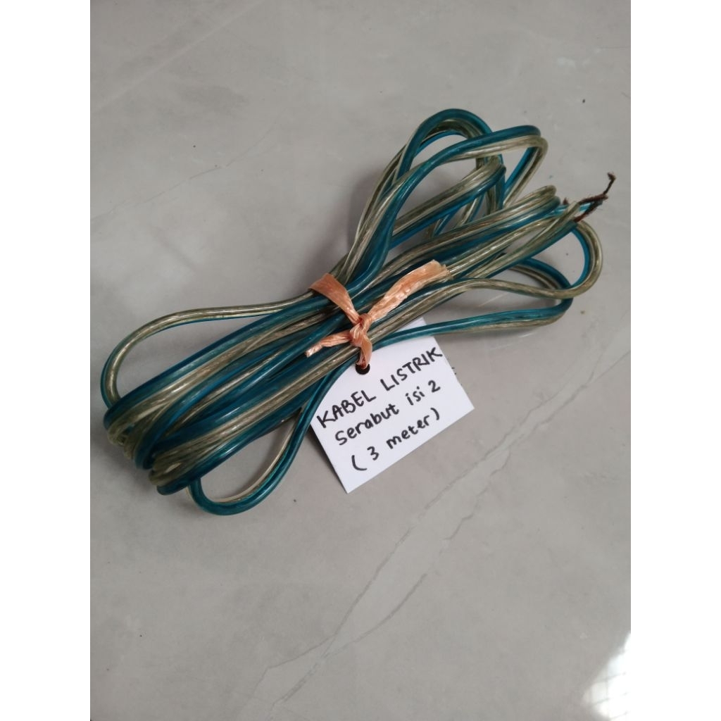 Kabel Serabut Bening 3 m Baru