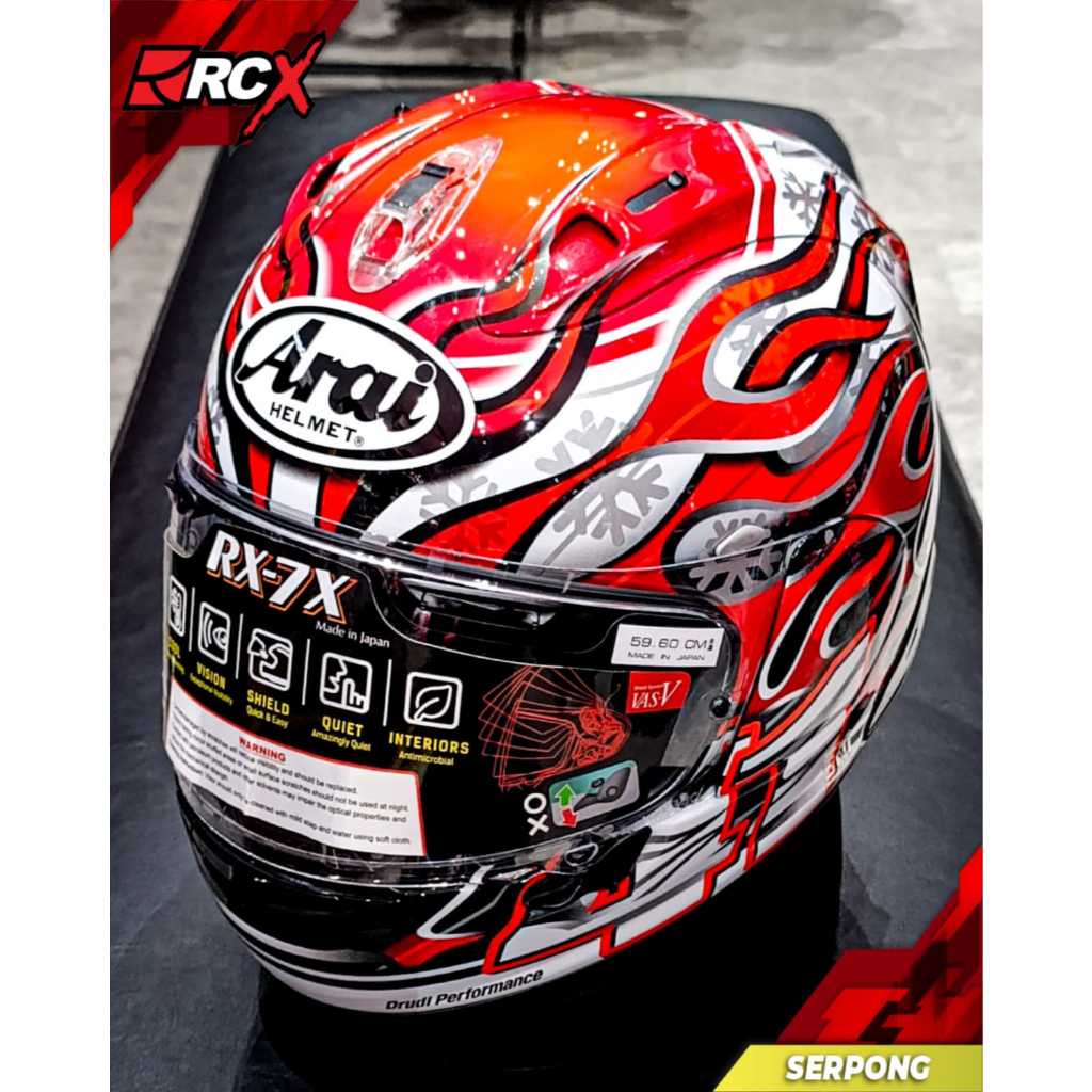 Helm Arai RX7X Haga GP Helmet Original Second Bekas 2ND RCX