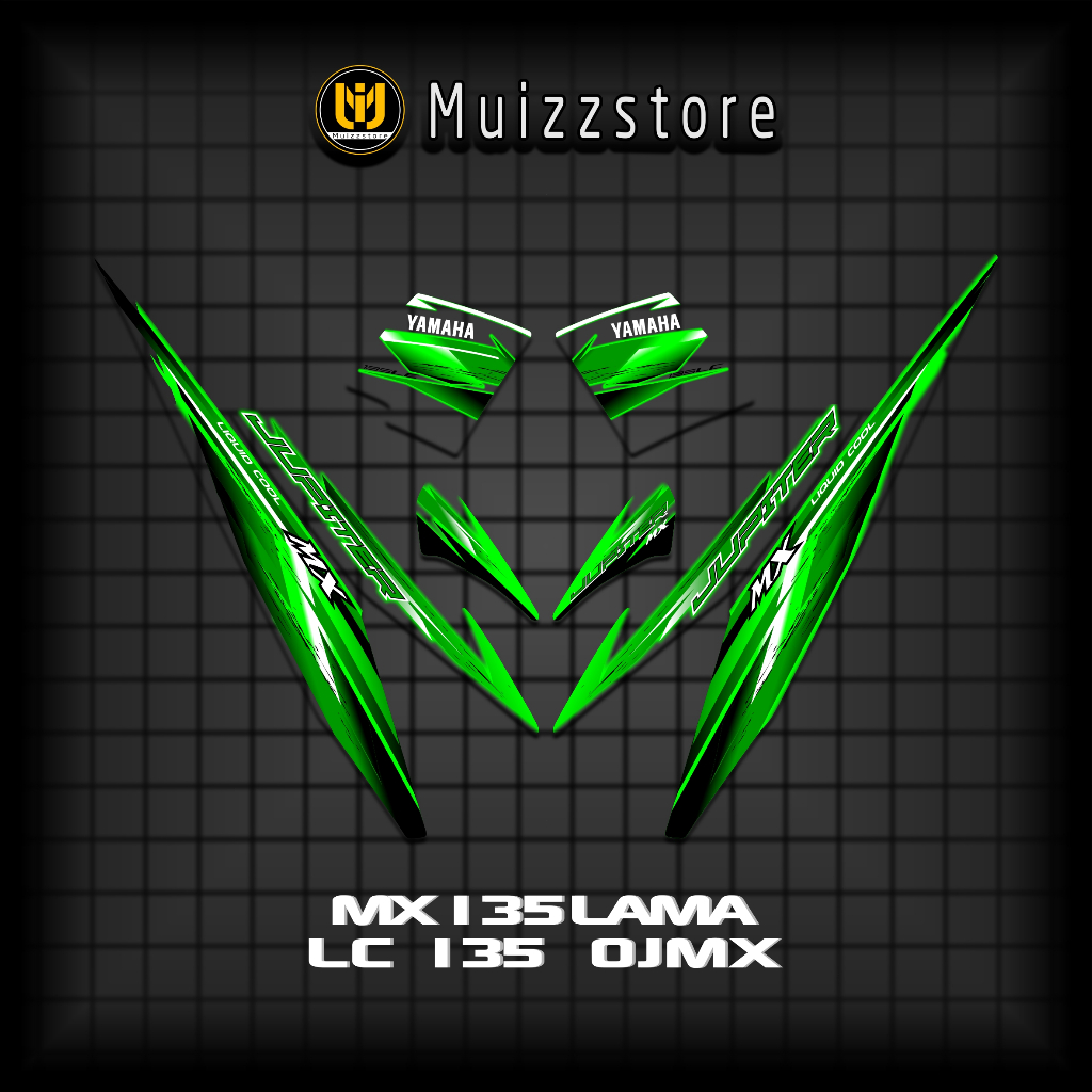 Sticker Transparan MXLama 135 Np3 / Decals LC135 / Stripping Jupiter MX / Variasi MX Viral / Muizz
