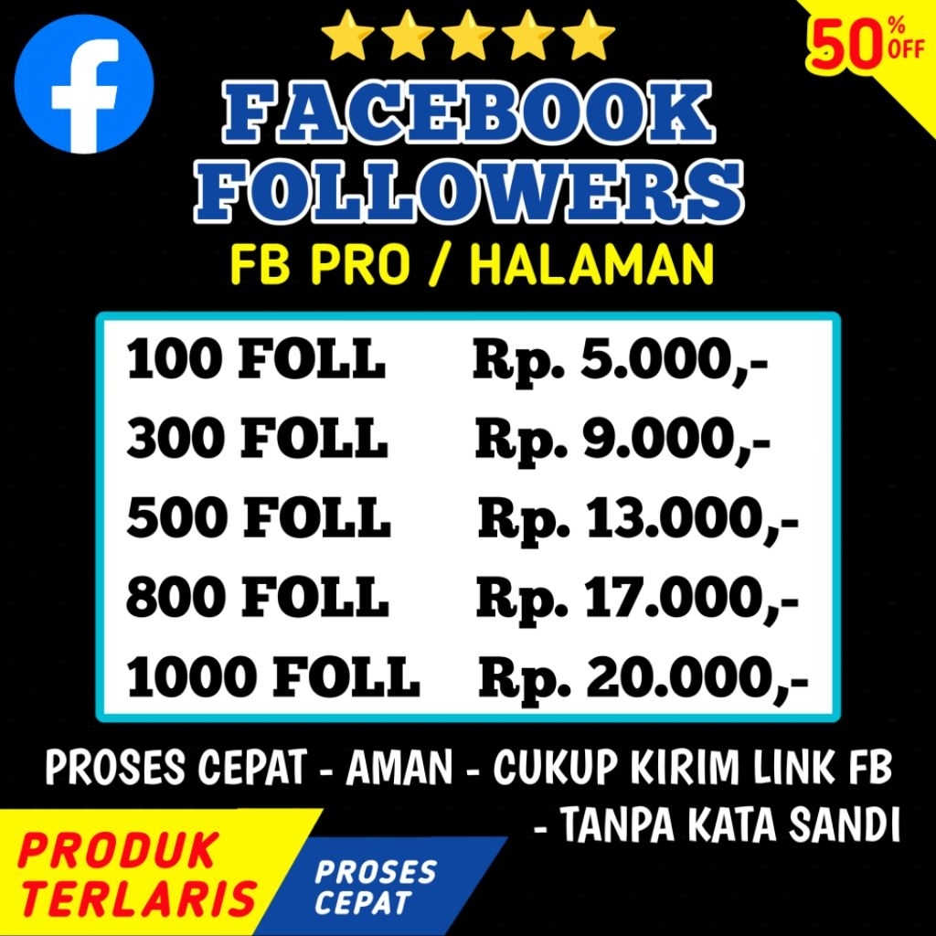 Followers Facebook Pro Page Halaman Real Akun Aktif