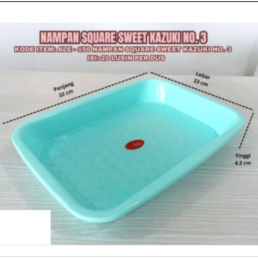 Nampan segi plastik alexis / nampan plastik