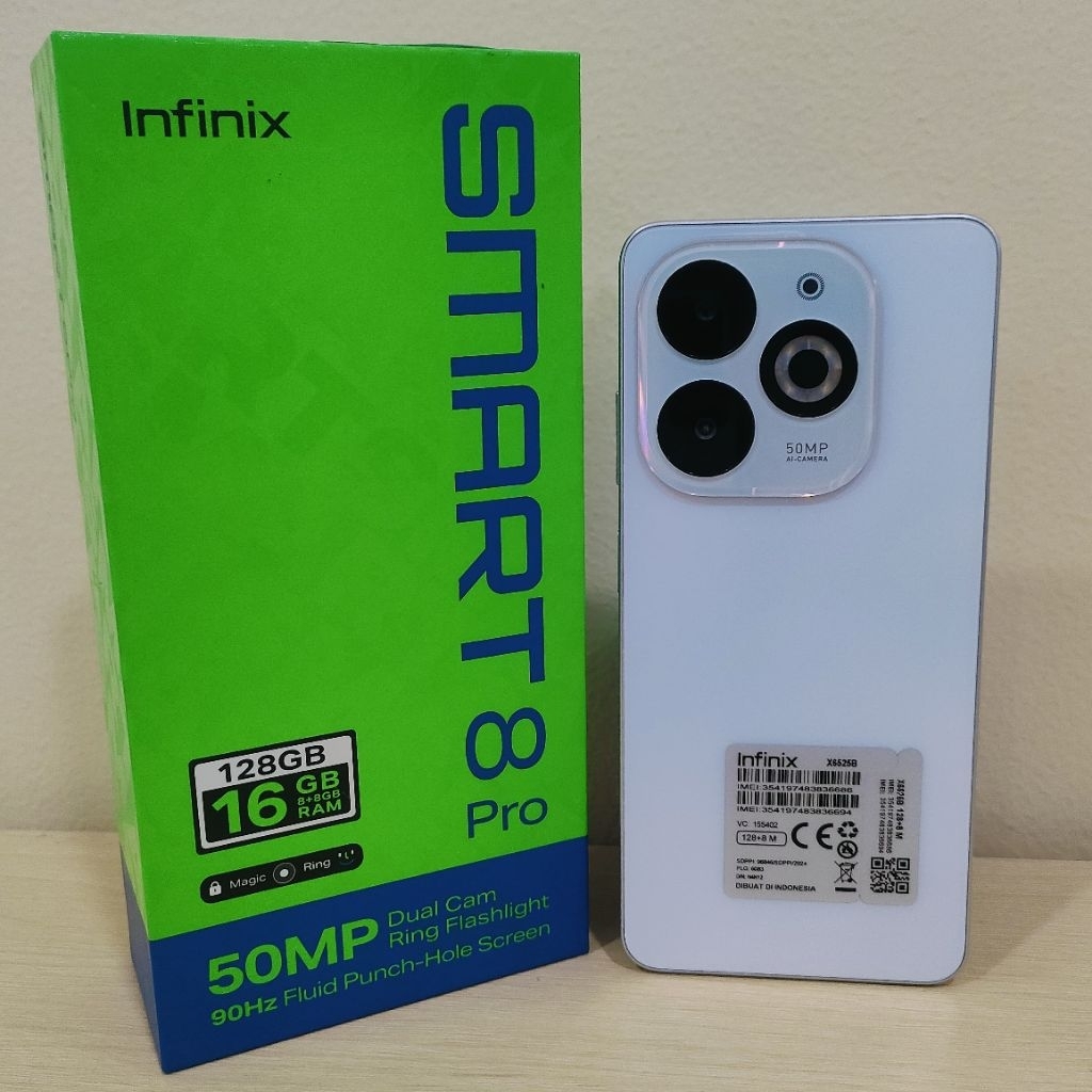 Handphone Infinix Smart 8 Pro Ram 8 128 GB