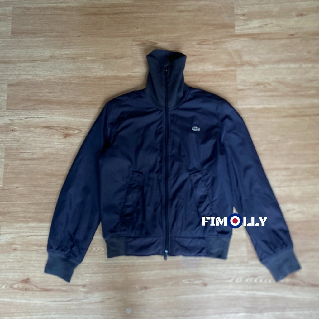 Tracktop jacket lacoste pique black