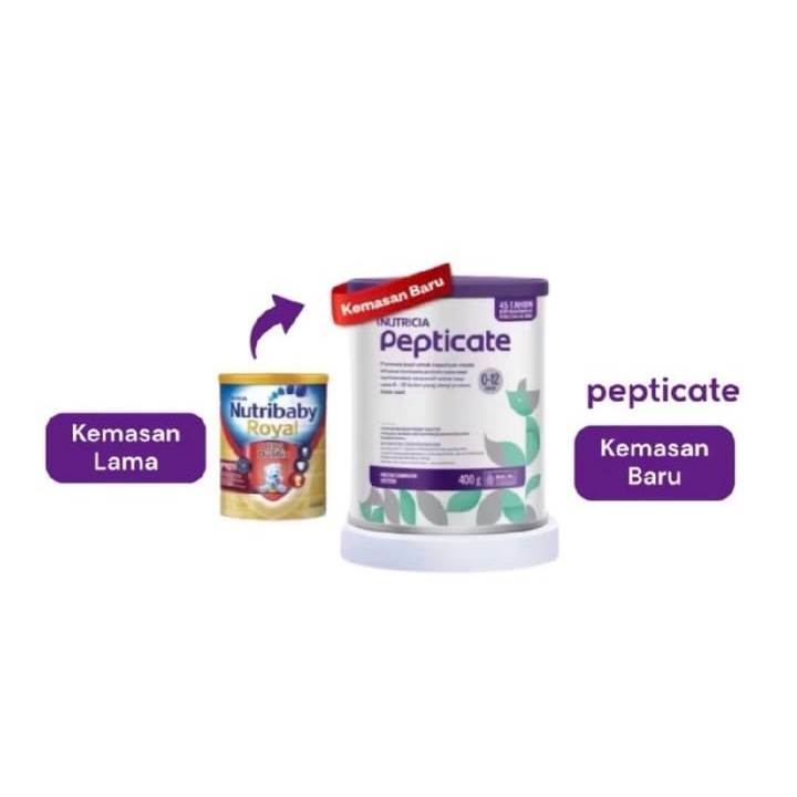 Nutricia Pepticate 400 gram ( susu bayi alergi susu sapi )