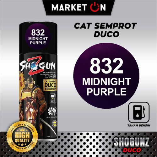 Shogun Z Duco - 832 Midnight Purple I Cat Semprot Bunglon Hitam Ungu I Cat Duco 300CC 400CC I Cat Tr