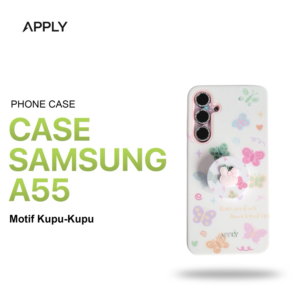 APPLY - Hard Case Samsung A55 Motif Kupu-Kupu