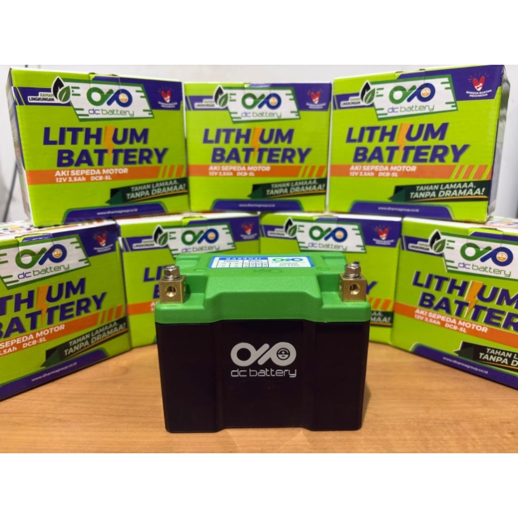 [1 DUS] GARANSI 2 TAHUN BATERAI LITHIUM DC BATTERY MOTOR GENIO STYLO BEAT FREEGO CRF WR155 SCOOPY VA
