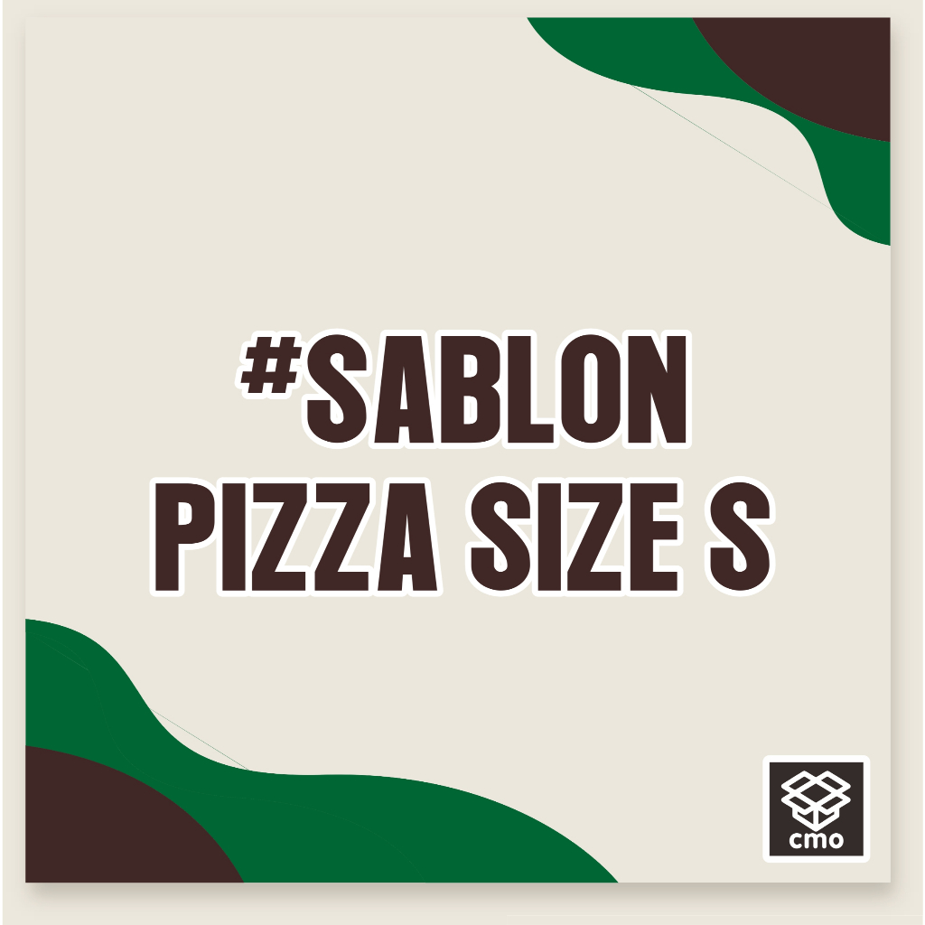 Custom Sablon box Pizza Size (S) + SABLON 1 WARNA | custom desain | custom sablon | Bebas Desain | B