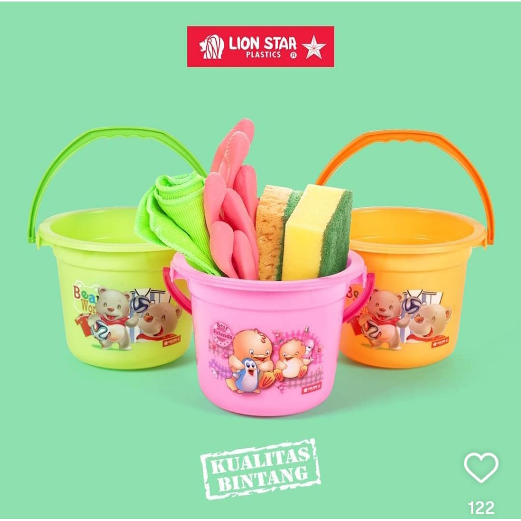 Lion Star Pail 0.5 Gallon PL-8 ember tempat wadah air tempat sabun kecil