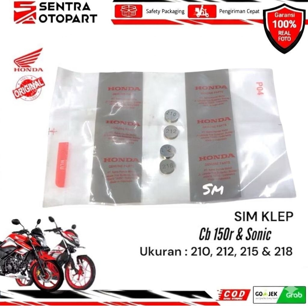 sim shim klep cb 150 sonic supra gtr 150 210 212 215 218 original